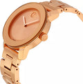 Movado Bold Rose Gold Dial Rose Gold Steel Strap Watch for Women - 3600342