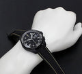 Tag Heuer Aquaracer Chronograph 43mm Black PVD Dial Black Nylon Strap Watch for Men - CAY218A.FC6361