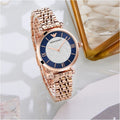 Emporio Armani Gianni T-Bar Quartz Crystals Black Dial Gold Steel Strap Watch For Women - AR11423