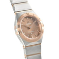 Omega Constellation Quartz Brown Dial Silver Steel Strap Watch for Women - 131.20.25.60.13.001