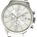 Tissot Chemin des Tourelles Automatic Chronograph White Dial Silver Steel Strap Watch for Men - T099.427.11.038.00