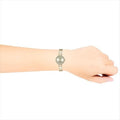 Coach Park Diamonds Silver Dial Gold Steel Strap Watch for Women - 14503171