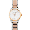 Gucci G Timeless Diamonds Mother of Pearl Dial Two Tone Steel Strap Watch For Women - YA126544