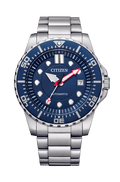 Citizen Promaster Mechanical Blue Dial Silver Steel Strap Watch For Men - NJ0121-89L