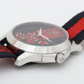 Gucci Le Marche Des Merveilles Blue Red Dial Blue Red Nylon Strap Unisex Watch - YA126493