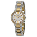 Fossil Virginia Silver Dial Two Tone Steel Strap Watch for Women - ES3503
