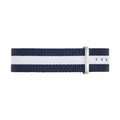 Daniel Wellington Classy Glasgow White Dial Two Tone Nylon Strap Watch For Women - DW00100082