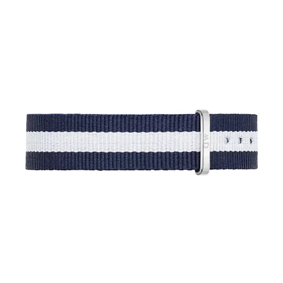 Daniel Wellington Classy Glasgow White Dial Two Tone Nylon Strap Watch For Women - DW00100082