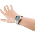 Tommy Hilfiger Ari Diamonds Blue Dial Silver Steel Strap Watch for Women - 1781976