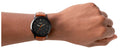 Fossil The Minimalist Black Dial Brown Leather Strap Watch for Men - FS5305