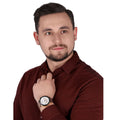 Maserati Traguardo 45mm Chronograph Rose Gold Mesh Strap White Dial Watch For Men - R8873612011