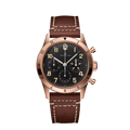 Breitling Avi 1953 Edition Black Dial Brown Leather Strap Watch for Men - RB0920131B1X1