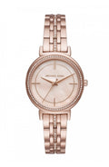 Michael Kors Cinthia Mother of Pearl Rose Gold Dial Rose Gold Steel Strap Watch for Women - MK3643