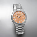 Citizen Tsuyosa Automatic Salmon Orange Dial Silver Steel Strap Watch For Men - NJ0159-86Z