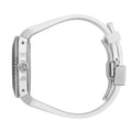Gucci Dive Tiger White Dial White Rubber Strap Watch For Men - YA136329