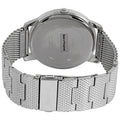 Guess Analog Black Dial Silver Mesh Bracelet Watch for Men - W1263G1