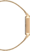 Daniel Wellington Pressed Melrose Emerald Green Rose Gold Mesh Strap Watch For Women - DW00100445