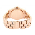 Marc Jacobs Rivera White Dial Rose Gold Steel Strap Watch for Women - MBM3138