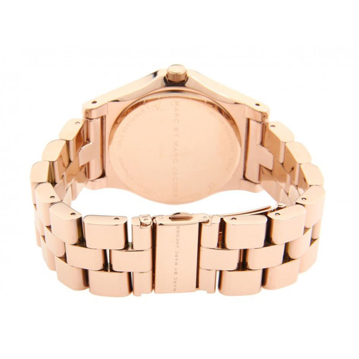 Marc Jacobs Rivera White Dial Rose Gold Steel Strap Watch for Women - MBM3138