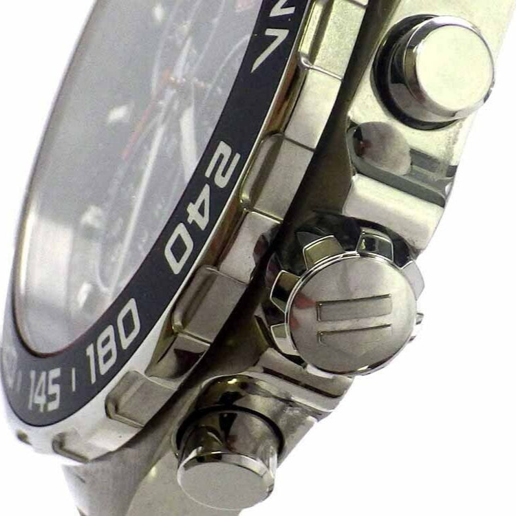 Tag Heuer Senna Chronograph Special Edition Black Dial Silver Steel Strap Watch for Men - CAZ1015.BA0883