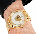 Versace Palazzo Empire White Dial Gold Steel Strap Watch for Men - VERD00318