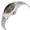 Gucci G Timeless Brown Dial Silver Steel Strap Watch For Men - YA126406