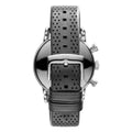 Emporio Armani Luigi Chronograph Quartz Grey Dial Grey Leather Strap Watch For Men - AR1735