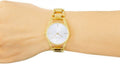 Calvin Klein Dainty White Dial Gold Steel Strap Watch for Women - K7L23546