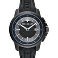 Maserati SFIDA Black Dial Black Rubber Strap Watch For Men - R8851123004