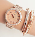 Guess Soho Rose Gold Dial Stainless Steel Watch For Women - W0638L4