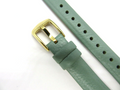 Fossil Jacqueline Analog Moonphase Mother of Pearl White Dial Green Leather Strap Watch for Women - ES5168