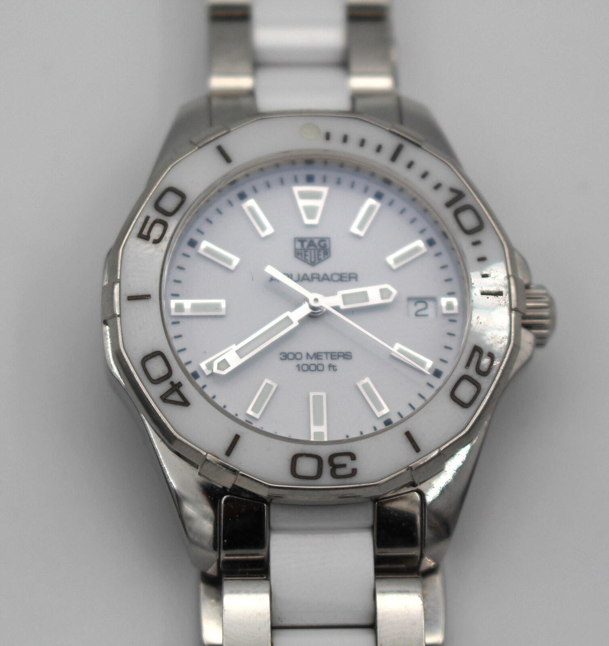 Tag Heuer Aquaracer White Dial Watch for Women - WAY131B.BA0914