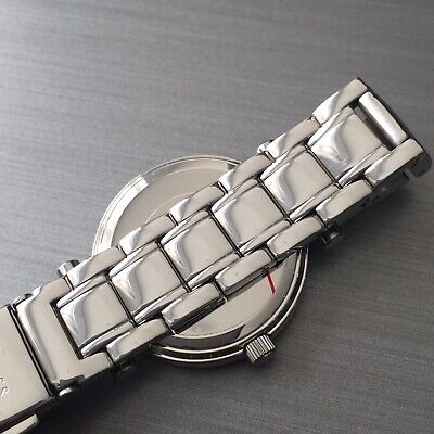 Guess Park Ave White Dial Silver Steel Strap Watch for Women - W0767L1