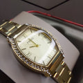 Fossil Wallace Gold Tone Dial Gold Steel Strap Watch for Women - ES3176