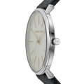 Michael Kors Pyper Quartz Silver Dial Blue Leather Strap Watch For Women - MK7244