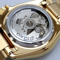 Seiko 5 Sports US Special Edition Automatic Blue Dial Gold Steel Strap Watch For Men - SRPK20