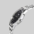 Tissot T Classic Dream Black Dial Silver Steel Strap Watch for Men - T033.410.11.053.01