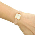 Tissot T Lady Lovely Square White Dial Pink Leather Strap Watch For Women - T058.109.36.031.00