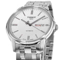 Tissot Automatics III Day Date White Dial Silver Steel Strap Watch For Men - T065.430.11.031.00