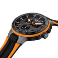 Tissot T Race Cycling Chronograph Black Dial Two Tone Rubber Strap Watch For Men - T111.417.37.441.04