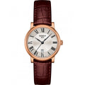 Tissot T Classic Carson Premium White Dial Brown Leather Strap Watch for Women - T122.207.36.033.00