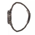 Fossil FB-01 Chronograph Black Dial Grey Steel Strap Watch for Men - FS5835