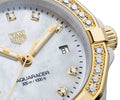 Tag Heuer Aquaracer Diamonds Mother of Pearl Dial Two Tone Steel Strap Watch for Women - WBD1323.BB0320