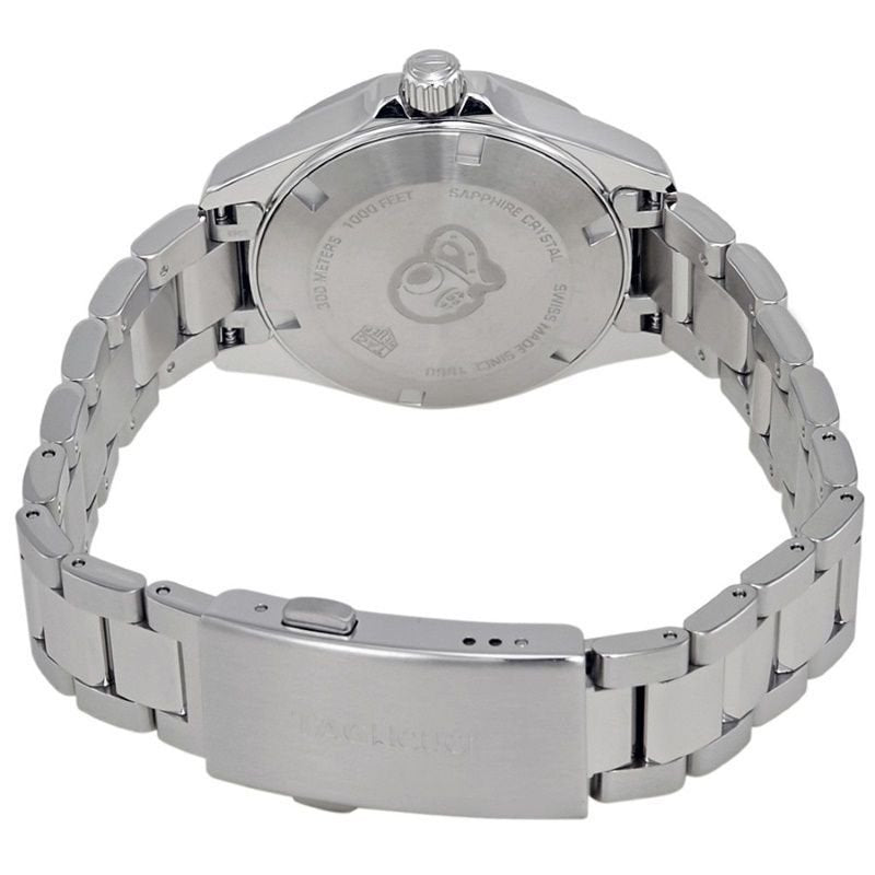 Tag Heuer Aquaracer Black Dial Silver Steel Strap Watch for Women - WBD1310.BA0740