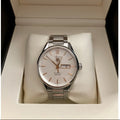 Tag Heuer Carrera Calibre 5 White Dial Silver Steel Strap Watch for Men - WAR201D.BA0723