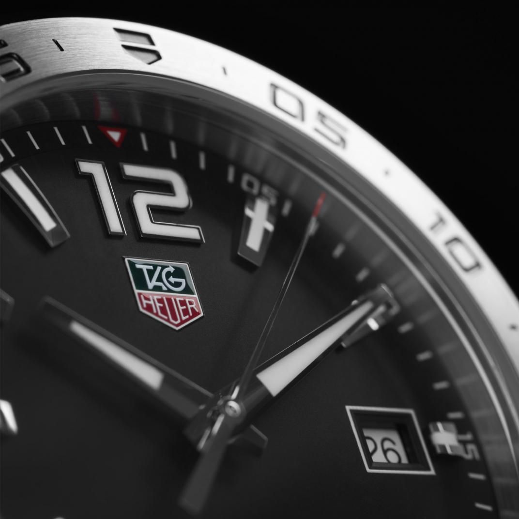 Tag Heuer Formula 1 Black Dial Silver Steel Strap Watch for Men - WAZ1112.BA0875
