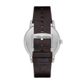 Emporio Armani Luigi Quartz Gray Dial Brown Leather Strap Watch For Men - AR1996