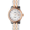 Tissot Le Locle Automatic Diamonds Mother of Pearl White Dial Two Tone Steel Strap Watch For Women - T006.207.22.116.00