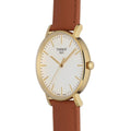 Tissot T Classic Everytime White Dial Brown Leather Strap Watch For Men - T109.410.36.031.00