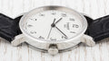 Tissot T Classic Desire White Dial Black Leather Strap Watch For Men - T52.1.421.12